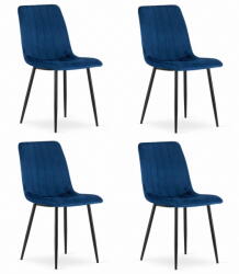  LAVA szék - sötétkék bársony x 4