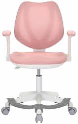 RFG Детски стол RFG Sweety White, до 100кг, меш, полипропиленова база, газов механизъм за регулиране на височината, розов (606LD2/WHITE/HZ3016)
