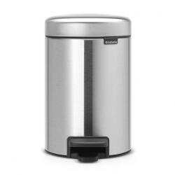 Brabantia Cos de gunoi cu pedala Brabantia NewIcon 648998, 3 L, Inchidere usoara, Baza antiderapanta, Argintiu Mat (NewIcon 648998) Cos de gunoi