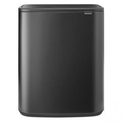 Brabantia Coș Brabantia Bo Touch 1008859, 2x30 l, Deschidere lină și silențioasă, Deschidere mare, Gri închis (1008859) Cos de gunoi