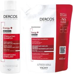 Vichy Dercos Set Energy+ - Șampon revigorant și reumplere, 200 + 400 ml