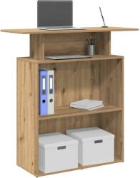  Recepciós pult kézműves tölgy 100x40x104 cm szerelt fa