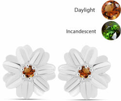  Ezüst Fülbevaló Minősített laboratóriumban előállított Anatóliai Zultanit-tal, Y61905