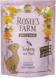 Rosie's Farm 1kg Rosie's Farm Single Meat Adult pulyka & rizs száraz kutyatáp