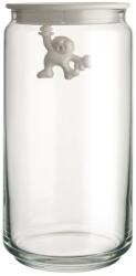 Alessi Кухненски буркан за съхранение GIANNI 1, 4л, с бял капак, стъкло, Alessi (ALAMDR06W)