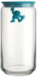 Alessi Кухненски буркан за съхранение GIANNI 1, 4л, със син капак, стъкло, Alessi (ALAMDR06AZ)