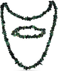  Nugget Szett Brazil Smaragddal ( Nyaklánc+Karkötő ), Y61881