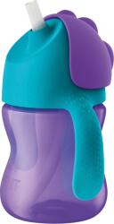 Philips Philips Avent, cana cu pai, violet, 9 luni+, 200 ml, SCF796/02 Set pentru masa bebelusi