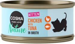 Cosma 24x70g Kitten Cosma Nature csirke & tonhal