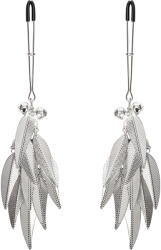 Rimba Bondage Play Nipple Clamps with Feathers Silver