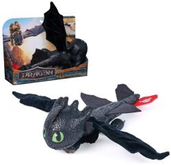 Spin Master How To Train Your Dragon 2025 - Toothless Hug and Glide, Dragon de pluș interactiv 30 cm, Multicolor, 4 ani+ (681147066878)