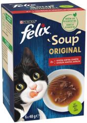 FELIX Soup Original marhából, csirkéből és bárányból 6 x 48 g