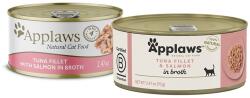 Applaws Konzerv macskáknak tonhallal és lazaccal húslevesben 70 g