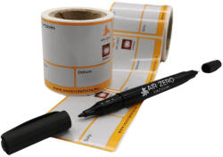 Air Zero címkéző szett vákuumtasakokhoz - filctoll + címke (100 db)