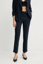 BOSS nadrág sötétkék, magas derekú testhezálló, 50541990 - sötétkék 36