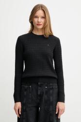 Tommy Hilfiger pamut pulóver könnyű, bézs, WW0WW44993 - fekete XS