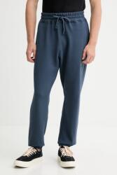 AllSaints pamut melegítőnadrág UNDRGRND szürke, sima, M031TB - kék M