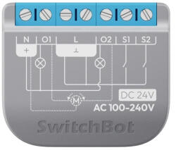 SwitchBot Relay Switch 2PM intelligens kétcsatornás kapcsoló (W5502320) - blacktip