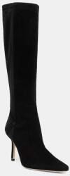 BOSS csizma velúrból 50553013 fekete, tűsarkú, Charlize - fekete Női 40