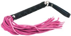  Whip pink. valódi bőr korbács rózsaszín 35 cm