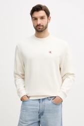 Calvin Klein pamut melegítőfelső zöld, sima, LV04RC296G - bézs M