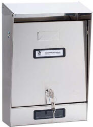 Silmec Silmec-Prima kerítésen kívüli inox postaláda (SC10-001)