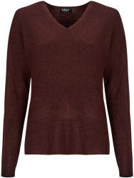 ONLY Pulovere Femei ONLCAMILLA V-NECK L/S PULLOVER KNT Only Bordo EU XS
