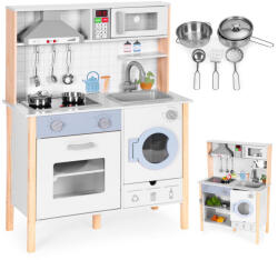 Homelux Fa játékkonyha hangokkal LED-del sütővel mosógéppel és kiegészítőkkel (7271)