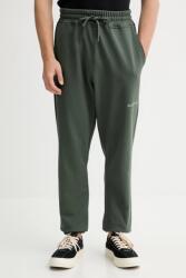 AllSaints pamut melegítőnadrág UNDRGRND szürke, sima, M031TB - zöld M