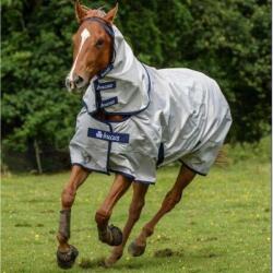 BUCAS Vízálló külső takaró ló számára nyakrésszel Bucas Sun Shower szürke