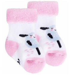  Yo! Baby frottír zokni 3-6 hó - fehér/rózsaszín bárány