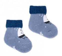 Yoclub frottír zokni 6-9 hó - szürke rakétás