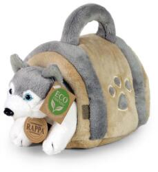 Rappa Câine de pluș husky de 13 cm cu transport ECO-FRIENDLY (RP209756)