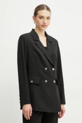 Guess zakó fekete, sima, kétsoros gombolású, W5RN49 WGX02 - fekete S