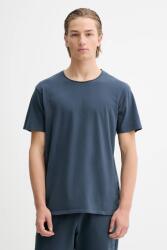 AllSaints pamut póló BODEGA SS CREW - sötétkék S