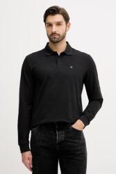Calvin Klein pamut hosszúujjú fekete, sima, LV04RE201G - fekete XL
