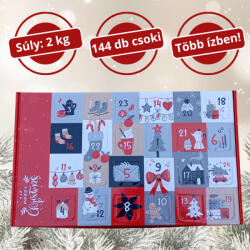 AdventiKalendárium Szaloncukor adventi kalendárium 2 kg (piros)