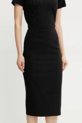 Guess szoknya JAYLA fekete, midi, ceruza fazonú, W5GD93 WGMR2 - fekete S