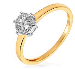 Heratis Forever Zoey arany eljegyzési gyűrű gyémántokkal IZBR040