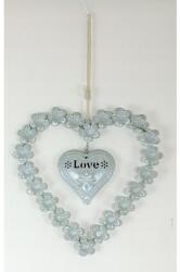 Autronic Szív, fém függő dekoráció, fém, KLA337 (au-dopr-KLA337)