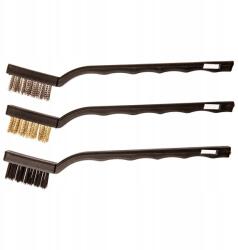 TOP TOOLS Mini kefék 180mm réz acél nylon 3db-os szett (14a618)