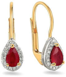 Heratis Forever Briliáns fülbevaló rubinnal 0, 100 ct IZBR100R