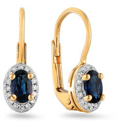 Heratis Forever Időtlen zafír fülbevaló 0, 54 ct gyémánttal IZBR185N