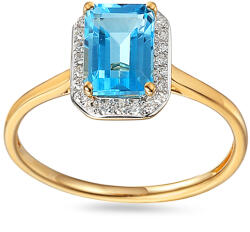 Heratis Forever Arany topáz gyűrű gyémántokkal 0, 080 ct IZBR895Y