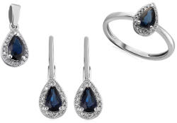 Heratis Forever Arany készlet zafír és Valora 0, 260 ct gyémántokkal IZBR100AS