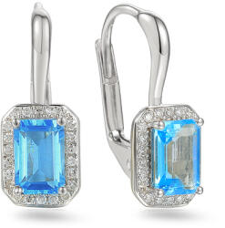 Heratis Forever Topáz fülbevaló gyémántokkal, fehérarany 0, 120 ct IZBR895BTNHR