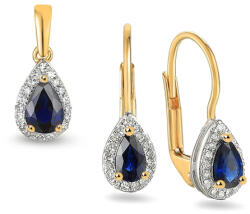 Heratis Forever Arany gyémánt szett zafírral 0.190 ct IZBR100YSHR