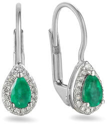 Heratis Forever Briliáns fülbevaló smaragddal 0, 110 ct IZBR100AEMNHR