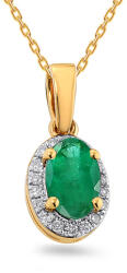 Heratis Forever Arany gyémánt medál smaragddal 0, 080 ct IZBR185SP