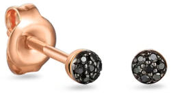 Heratis Forever Zoya fekete gyémánt fülbevaló, rózsa arany, 9K IZBR890RNHR